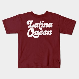 Latina Queen / Original Retro Style Design Kids T-Shirt